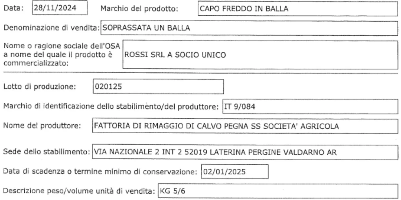 Salumi richiamati: il Ministero della Salute diffonde l'avviso